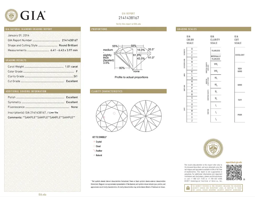 Diamond Grading Report